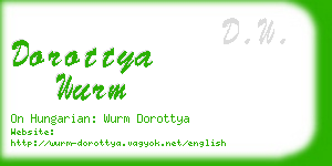 dorottya wurm business card